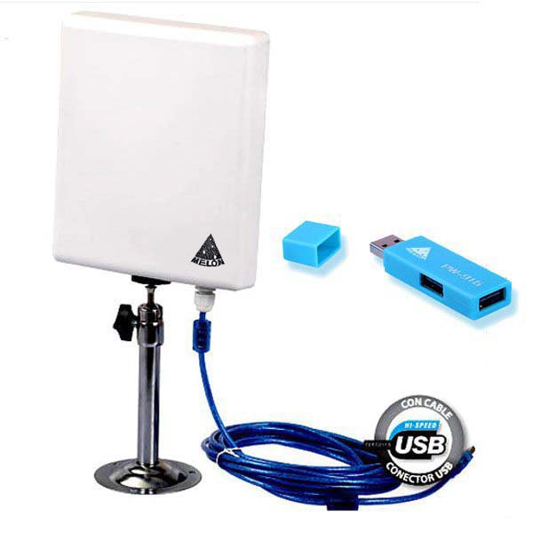 Melon N519 Antena WiFi USB con amplificador PW916