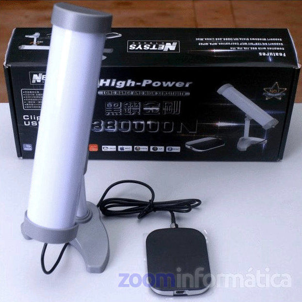 Netsys 38WN Antena USB WiFi interior alta potencia Ralink RT3070