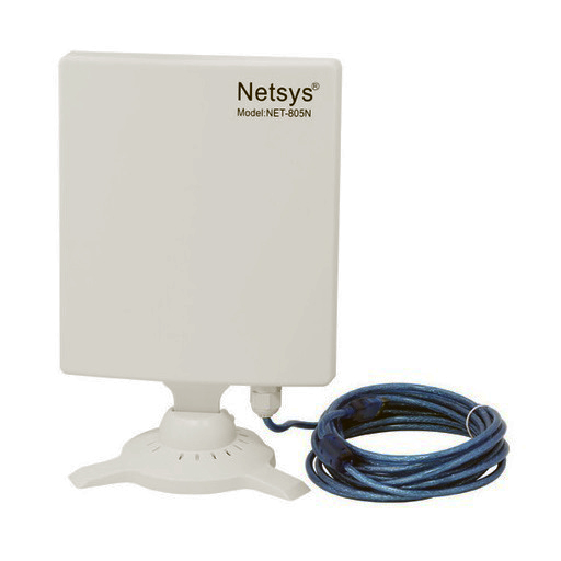 ADAPTADOR WIFI USB 805N NETSYS ANTENA PANEL 