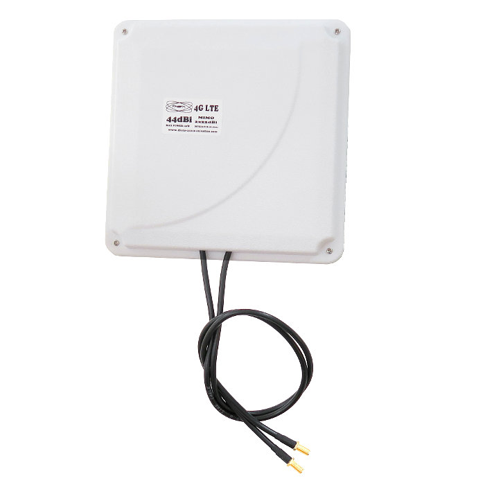 Antena 4G Theta Panel 44dBi Blanca Exterior Conector RP SMA Hembra