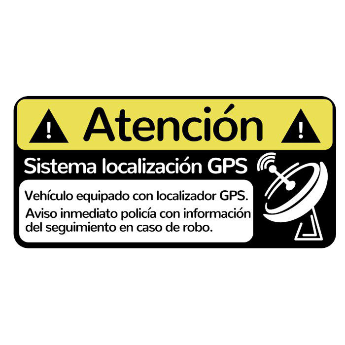 Pegatina Localizador GPS adhesiva interior Cristal