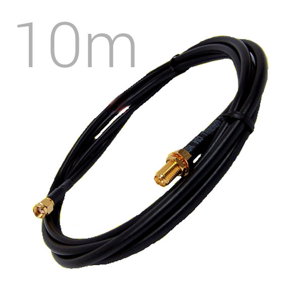 Cable Pigtail Alargador SMA Macho SMA Hembra 10 metros Antenas 4G