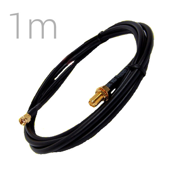 PIGTAIL CABLE PROLONGADOR H155PE H155 1Metro  SMA macho - hembra