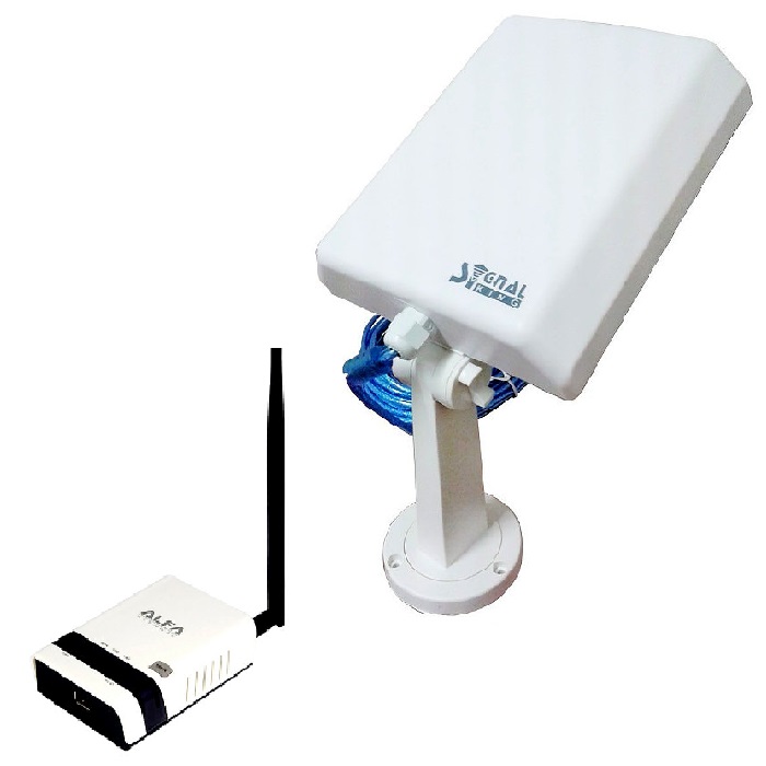 Signal King SK 10TN Antena WiFi USB largo alcance 10 metros con router alfa  r36