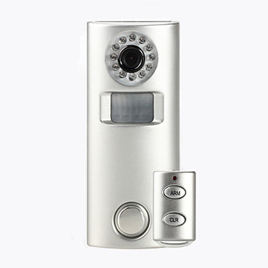 Alarma para casa autonoma SP63C blanca con camara sirena grabacion imagenes y mando