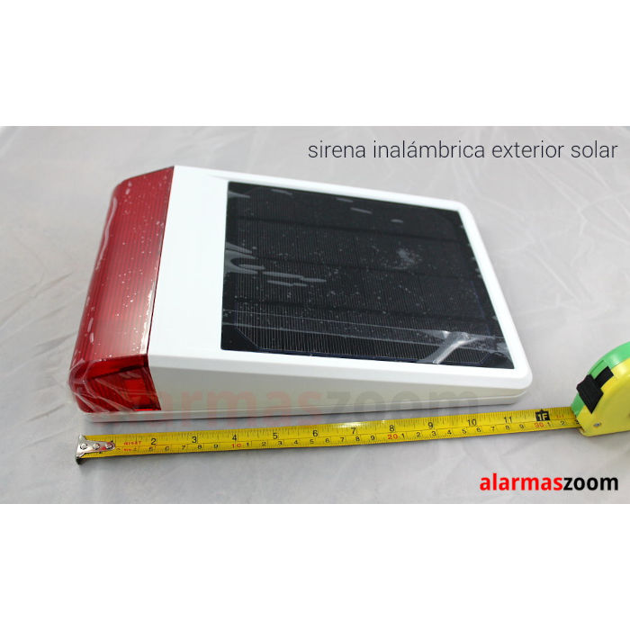 Sirena alarma exterior solar a wifi