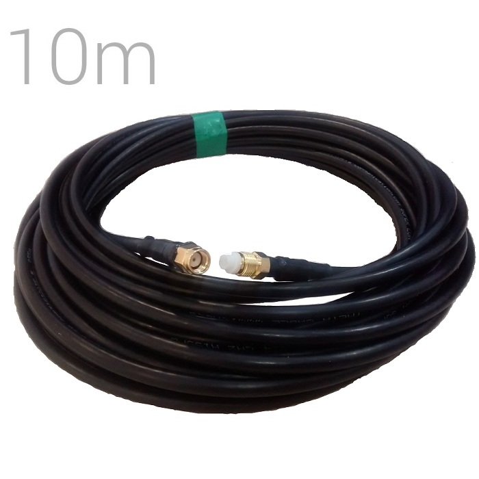 Pigtail cable conector RP-SMA hembra a FME 10 metros