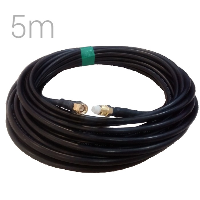 Pigtail cable conector RP-SMA hembra a FME 5 metros