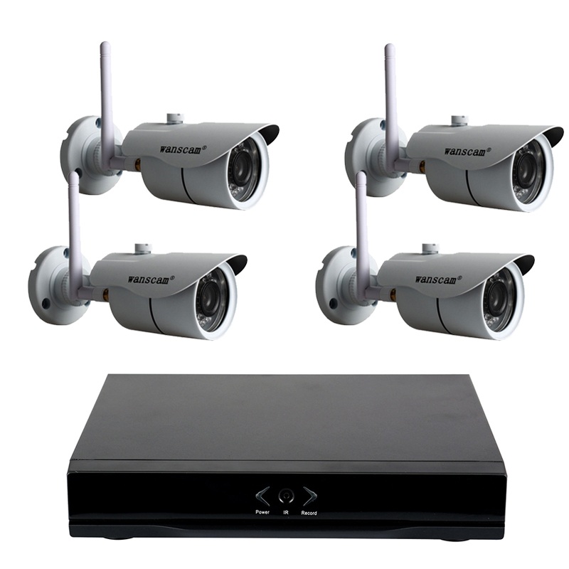 WANSCAM NVR HL0162 GRABADOR ONVIF 4 CAMARAS HW0043 IP EXTERIOR HD VIGILANCIA 