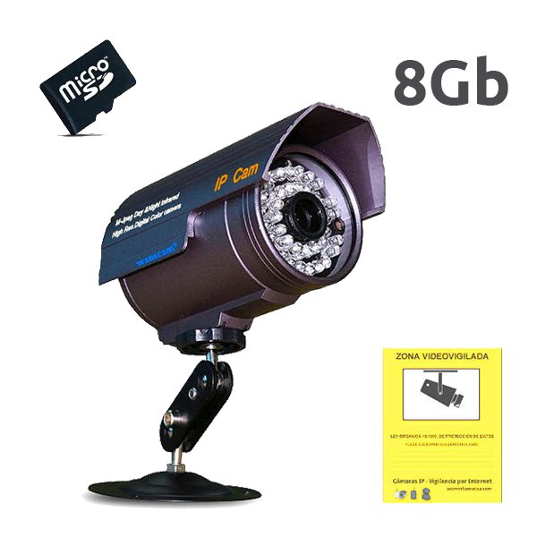 Wanscam HW0027 Camara de seguridad IP exterior fija con soporte Memoria Micro SD 8Gb