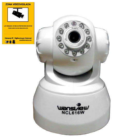 Wansview NCL616W W Camara IP WiFi Blanca Motorizada Interior VGA