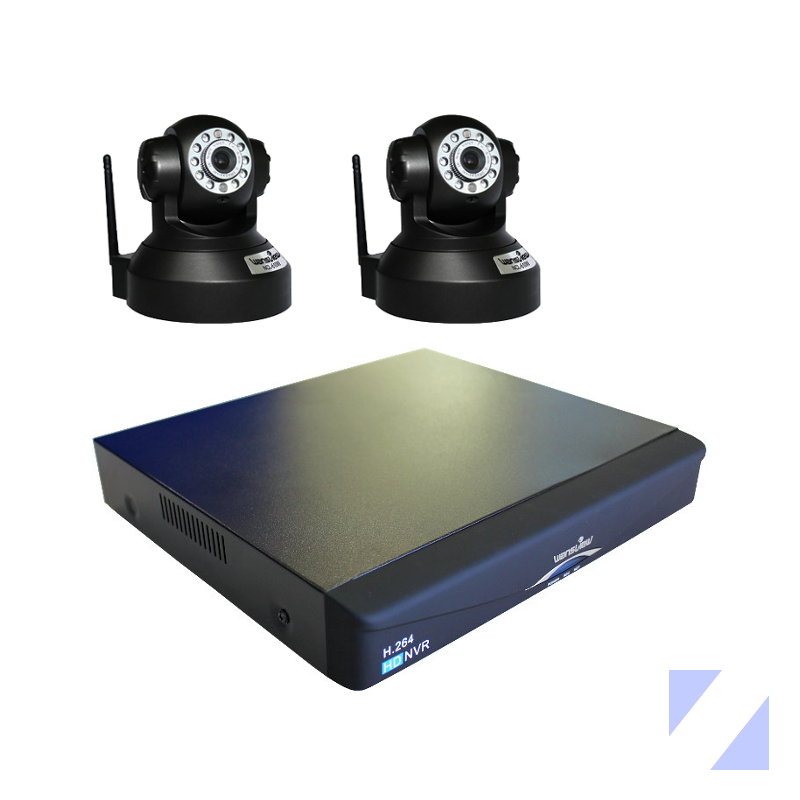 KIT WANSVIEW GRABADOR NVR NVR903 CON 2 CAMARAS IP INTERIOR 610W