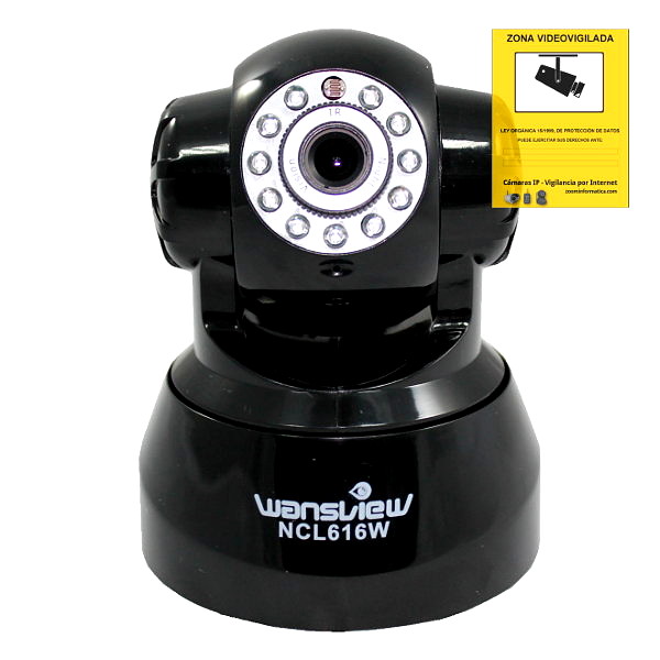 Wansview NCL616W B Camara IP WiFi Negro Motorizada Interior VGA