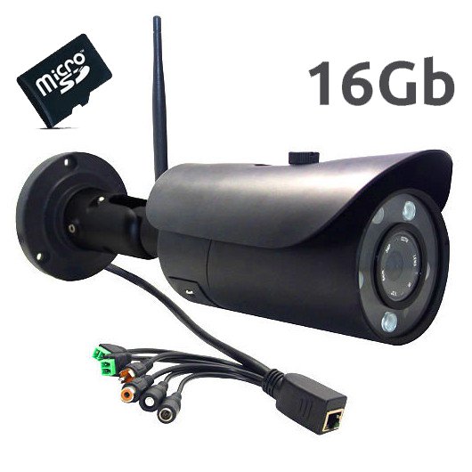 WANSVIEW IP CAMARA NCM751GA 1080P WIFI EXTERIOR AUDIO SONIDO FULL-HD ONVIF ALARMA 16gb