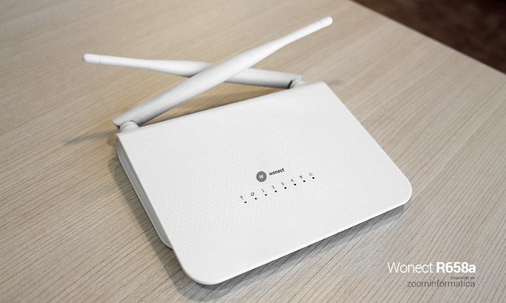 Wonect Router inalambico R658a con antena WiFi USB N4000a ZOOM Informatica