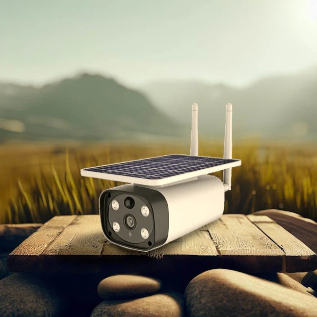 Wonect Y8 HD - Camara de vigilancia de exteriores con alimentacion solar y batería