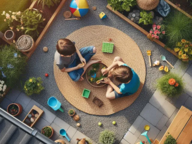 Puedes ver como juegan tus hijos en el jardín, aunque no estés en casa